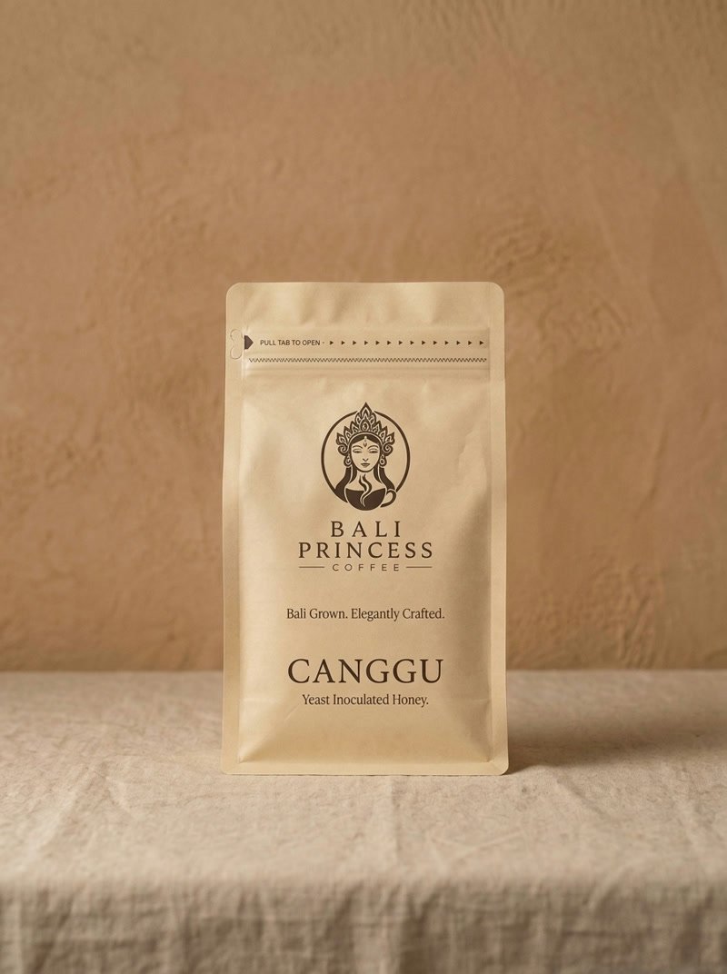 Bali Princess Coffee Canggu, Yeast Inoculated Honey, the cream bag